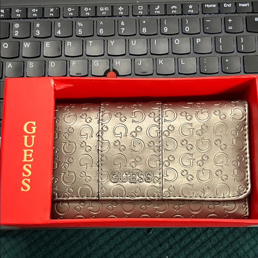 Guess Gold Embossed Wallet